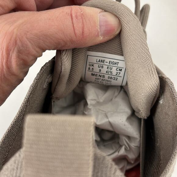 Lane Eight Men’s HIIT Trainer Shoes Unisex Sneakers Athletic Size 9 Beige Gray - Picture 9 of 11